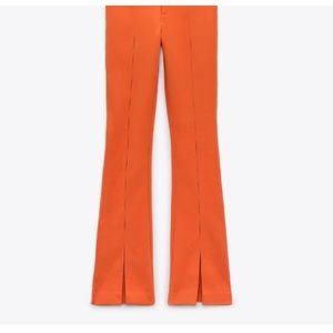 Zara flared pants with slits